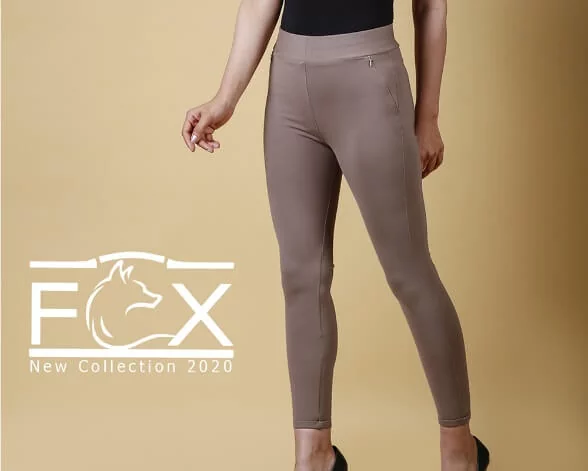 شلوار لگ زنانه جیب آمریکایی با زیپ مخفی - کد F120
