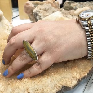 خرید انگشتر نقره زنانه سنگ چشم ببر در فروشگاه اینترنتی پوشاکچی-مشاهده قیمت و مشخصات