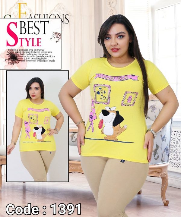 خرید تیشرت زنانه مدل سگ نقاش در فروشگاه اینترنتی پوشاکچی-مشاهده قیمت و مشخصات