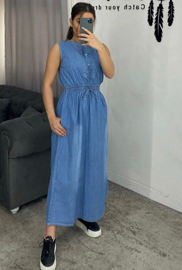 خرید پیراهن زنانه جین کاغذی در فروشگاه اینترنتی پوشاکچی-مشاهده قیمت و مشخصات