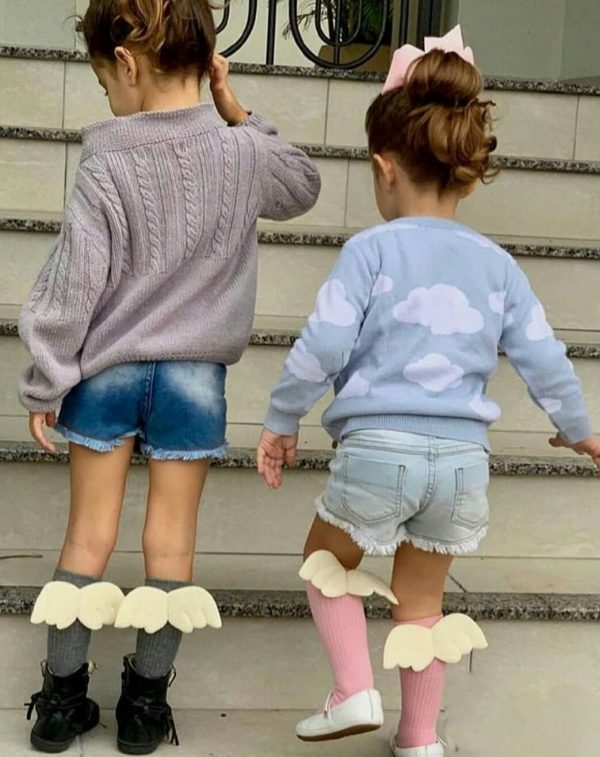 خرید جوراب بچگانه مدل بال فرشته در فروشگاه اینترنتی پوشاکچی-مشاهده قیمت و مشخصات