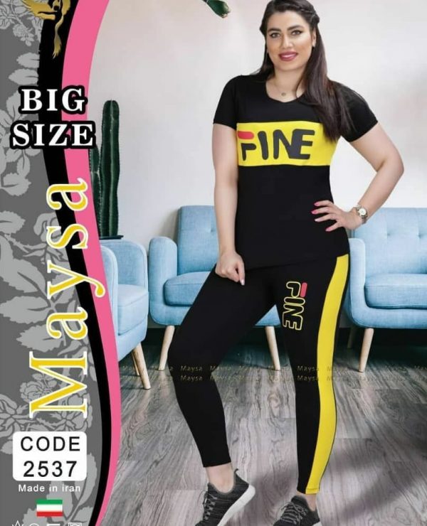 خريد تیشرت شلوار زنانه سایز بزرگ طرح Fine در فروشگاه اينترنتي پوشاکچي - مشاهده قيمت و مشخصات